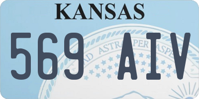 KS license plate 569AIV