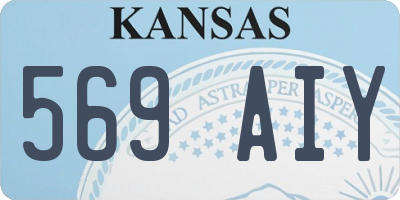 KS license plate 569AIY