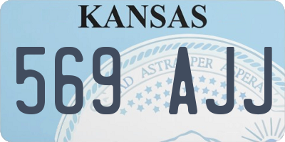 KS license plate 569AJJ