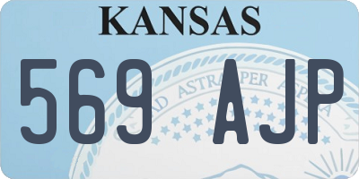 KS license plate 569AJP