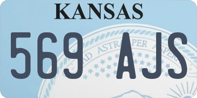 KS license plate 569AJS