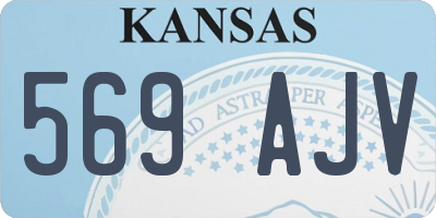 KS license plate 569AJV