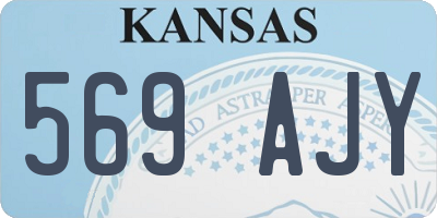 KS license plate 569AJY