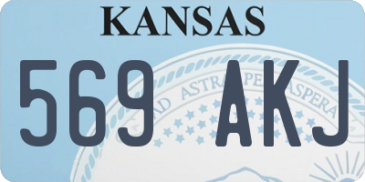 KS license plate 569AKJ