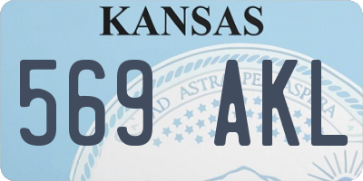 KS license plate 569AKL