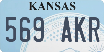 KS license plate 569AKR