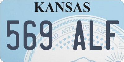 KS license plate 569ALF