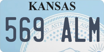 KS license plate 569ALM