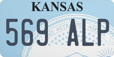 KS license plate 569ALP