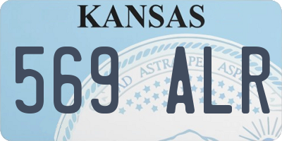 KS license plate 569ALR