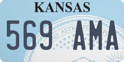 KS license plate 569AMA