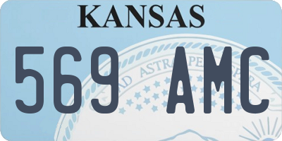 KS license plate 569AMC