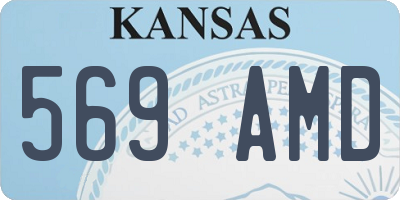 KS license plate 569AMD