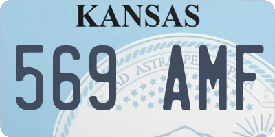 KS license plate 569AMF