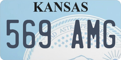 KS license plate 569AMG