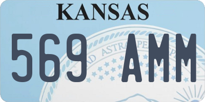 KS license plate 569AMM