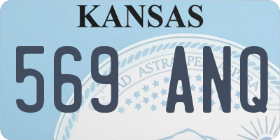 KS license plate 569ANQ