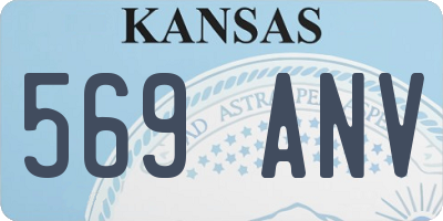 KS license plate 569ANV