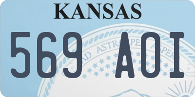 KS license plate 569AOI