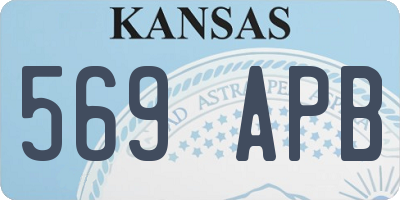 KS license plate 569APB