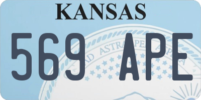KS license plate 569APE