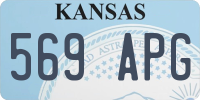 KS license plate 569APG