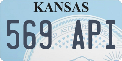KS license plate 569API