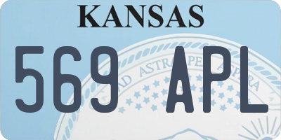 KS license plate 569APL