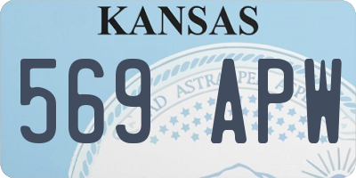KS license plate 569APW