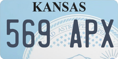 KS license plate 569APX