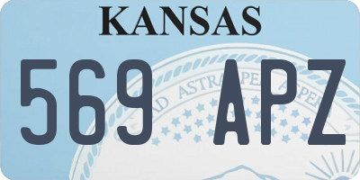 KS license plate 569APZ