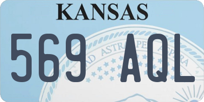 KS license plate 569AQL
