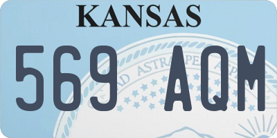 KS license plate 569AQM