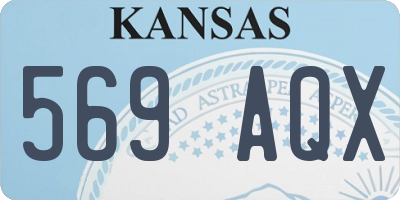 KS license plate 569AQX