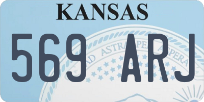 KS license plate 569ARJ
