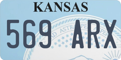 KS license plate 569ARX