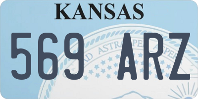 KS license plate 569ARZ