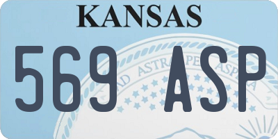 KS license plate 569ASP