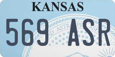 KS license plate 569ASR
