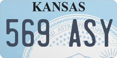KS license plate 569ASY