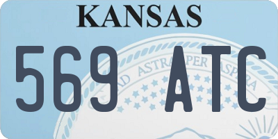 KS license plate 569ATC