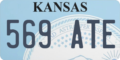 KS license plate 569ATE