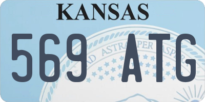 KS license plate 569ATG
