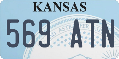 KS license plate 569ATN
