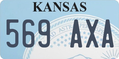 KS license plate 569AXA