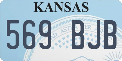 KS license plate 569BJB