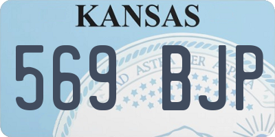 KS license plate 569BJP