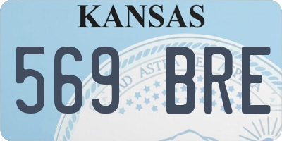 KS license plate 569BRE