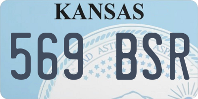 KS license plate 569BSR