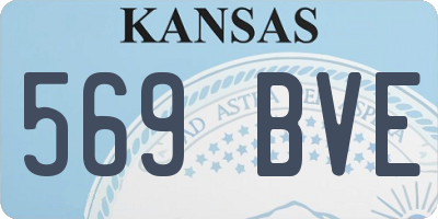 KS license plate 569BVE